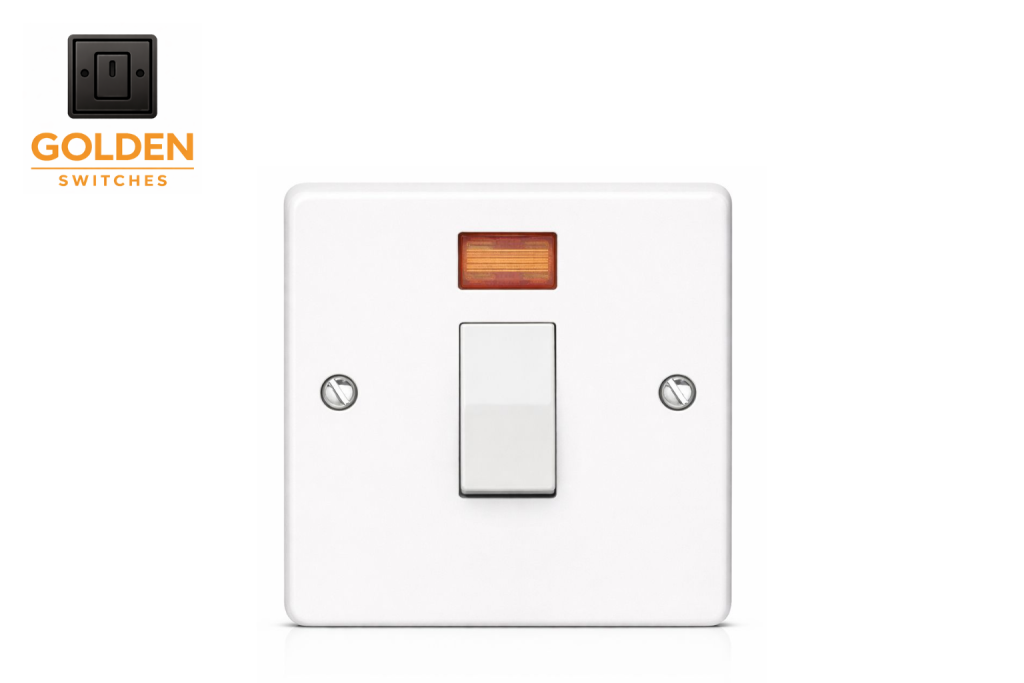 20A DP Switch White